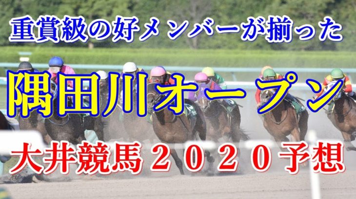 隅田川オープン【大井競馬２０２０予想】重賞級の好メンバーが揃ったレース