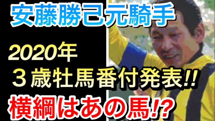 【競馬】アンカツこと安藤勝己氏が選ぶ3歳牡馬番付発表！！横綱はなんとあの馬！？