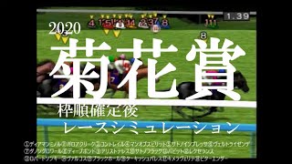 2020 菊花賞 競馬予想 レースシミュレーション（枠順確定後)