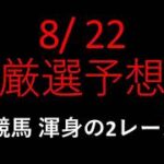 【競馬予想】2021 8/22 厳選予想【平場予想】
